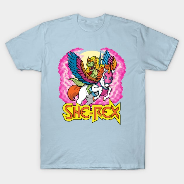 She-Rex: Prehistoric Princess of Power T-Shirt by JCPDesigns